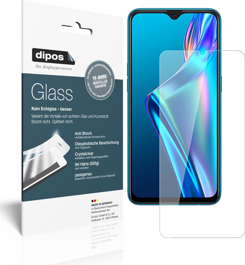 Schutzfolie für Oppo A12 Folie Anti-Shock 9H Displayschutz Produktbild 