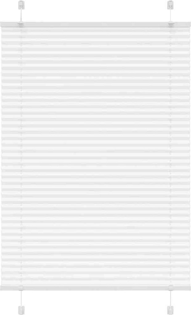Plissee Weiß 95x150 cm Stoffbreite 94,4 cm Polyester