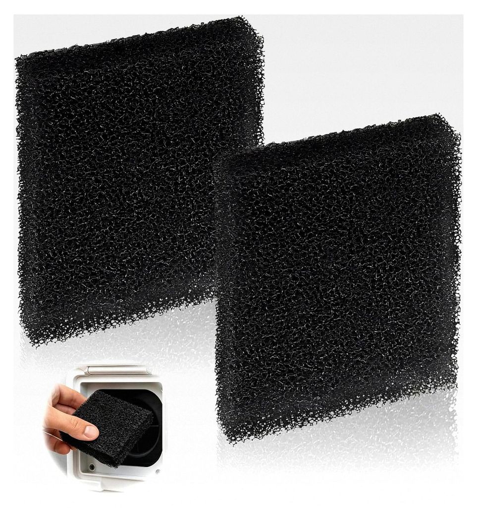 2 Stück Aktivkohlefilter für SOG Abgassystem, 128×99×22mm, Schwammfilter für Thetford Türvarianten in Wohnmobilen