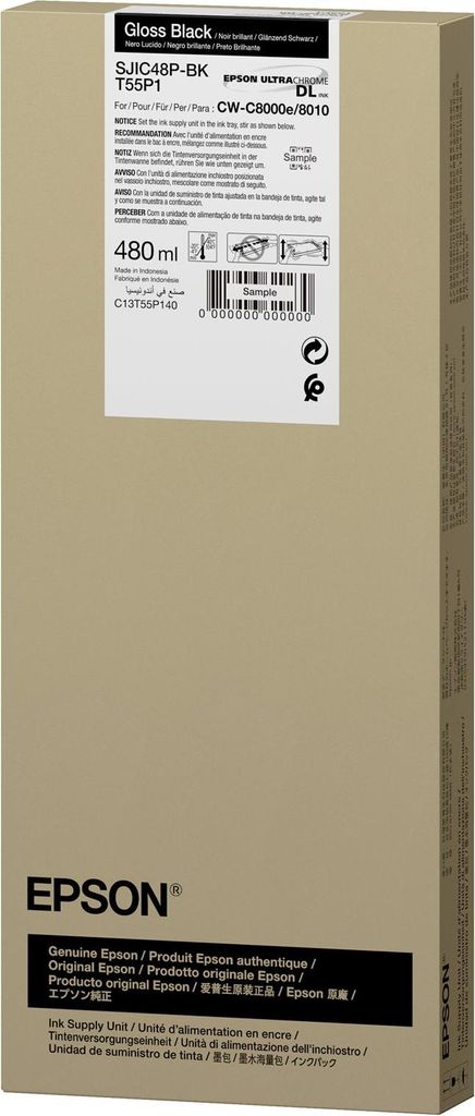 Epson T55P1 - 480 ml - Schwarz - original - Box