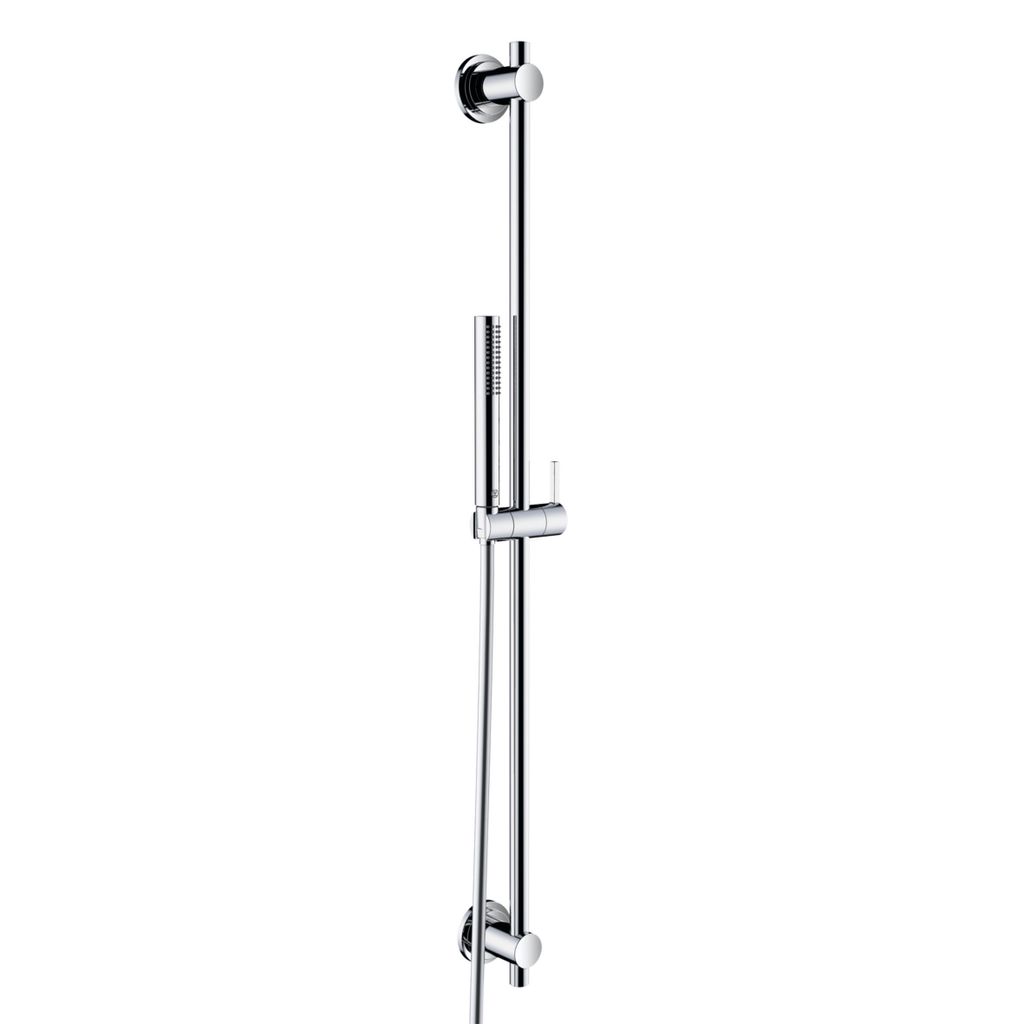 KLUDI NOVA FONTE Classic Brause Set 1S 900mm, Metall-Wandstange, mit Kalkschnellreinigung, chrom, 2084005-25