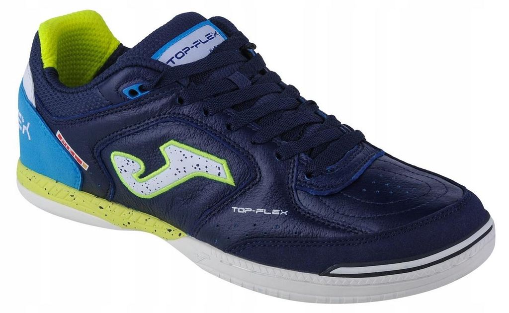 Joma - Herren/Damen Unisex Hallenfußballschuhe "Top Flex 2303", Leder PP6305 (45,5 EU) (Dunkles Marineblau)
