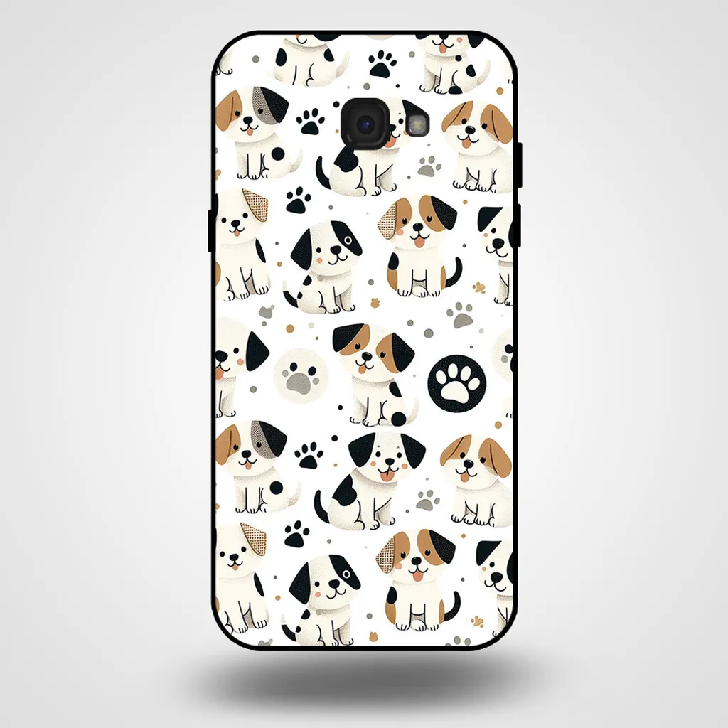 Smartphonica Custodia per telefono per Samsung Galaxy A7 2017 con stampa di cani - TPU back cover case dogs design