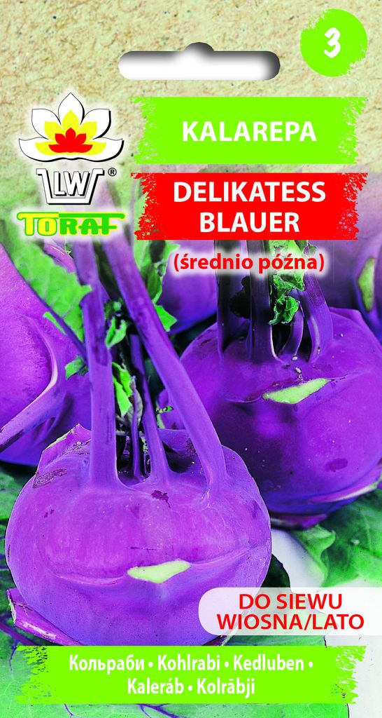 Zeleninová semínka Toraf kedluben lahůdková modrá, balení Obrázek produktu 