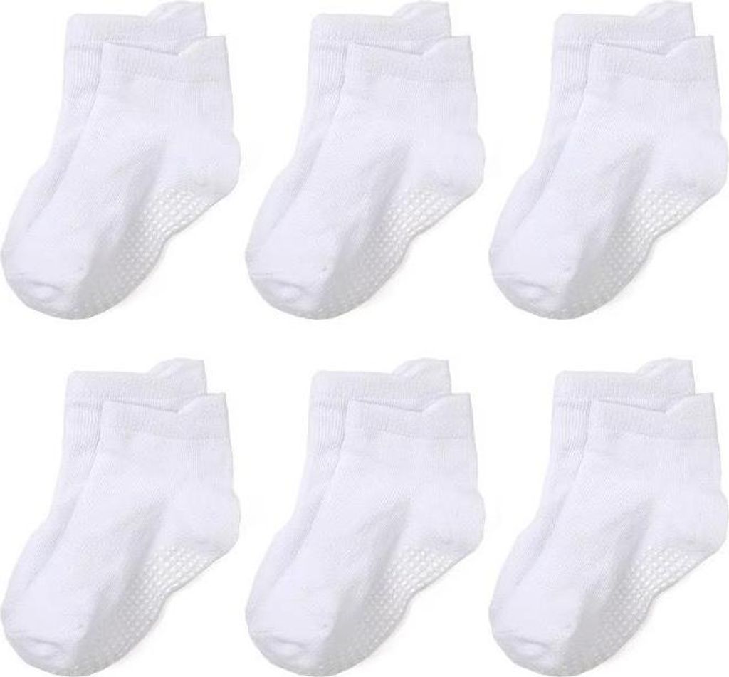 Set mit 6 Paar Kindersocken, rutschfeste ABS-Baumwoll-Söckchen, M, 12 - 36 Monate