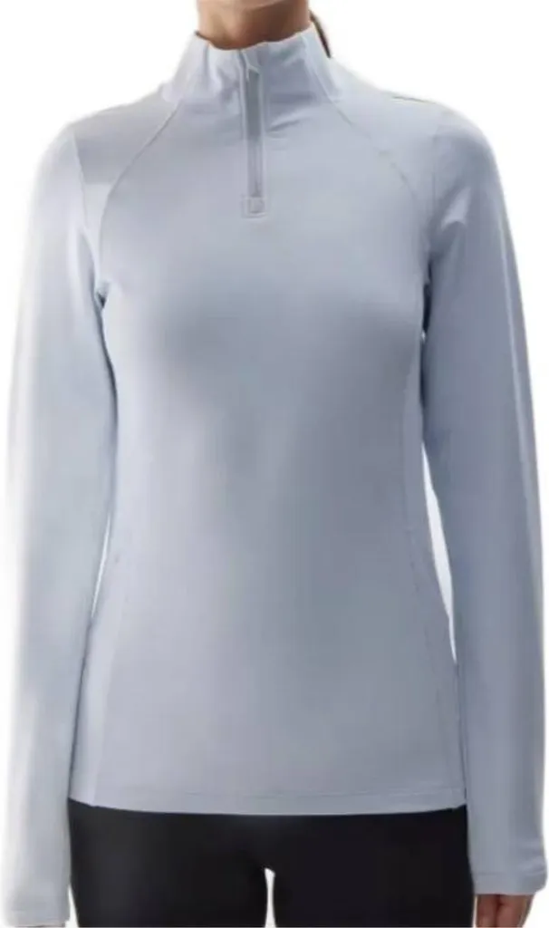 Haut thermique femme 4F F070 bleu taille S : sous-vêtement drapé confort