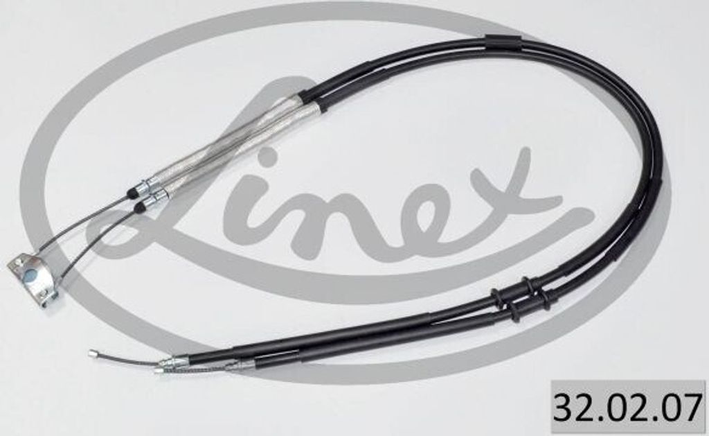 LINEX Handbremsseil Bremsseil 32.02.07 Hinten für OPEL Corsa D Schrägheck (S07) 1490/1256/1478/1242mm