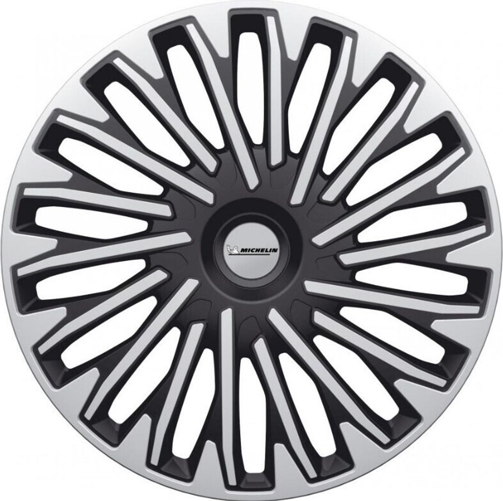 16" Zoll Radkappen Schwarz/Silber Radzierblenden Radblenden 009030 Michelin