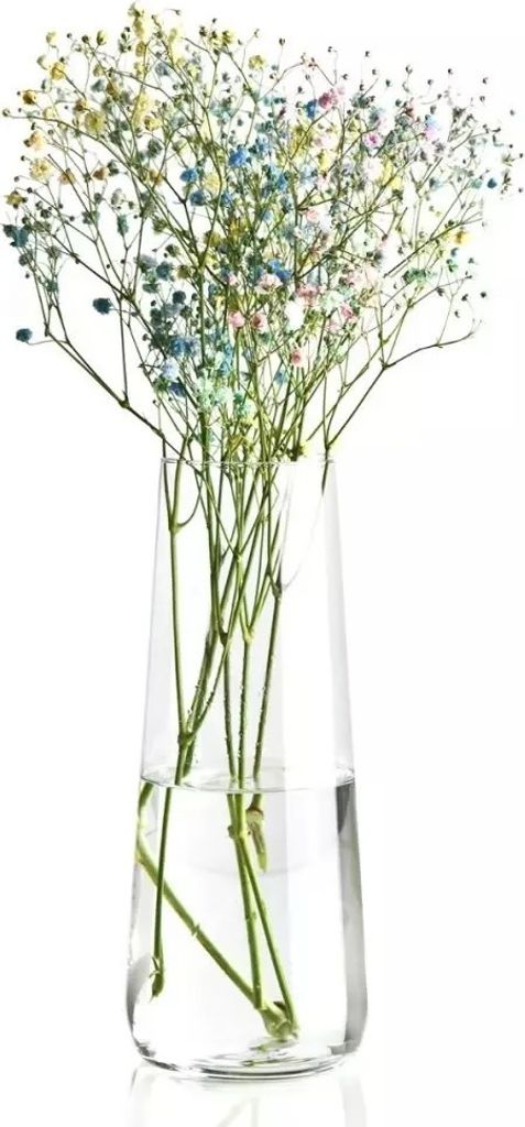 KROSNO Pure Vase 24 cm – elegantes Glas, spülmaschinengeeignet, modernes Design, ideal als Dekoration oder zur Präsentation von Blumen