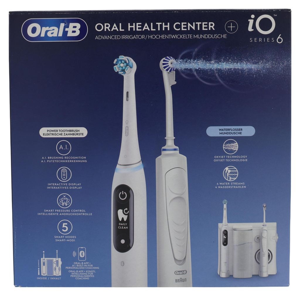 Oral-B iO6 & OxyJet, Erwachsener, Rotierende-vibrierende Produktbild 