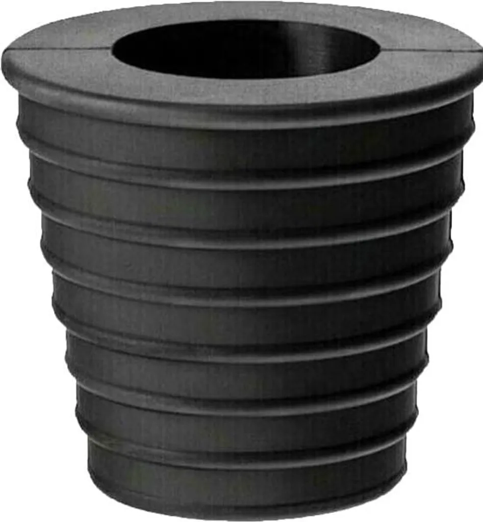 Pied de parasol robuste noir conique haute stabilité pour extérieur 1 pz