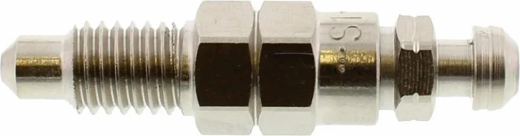Soupape de purge de frein Stahlbus M8x1,25 x 16 mm en acier nickelé