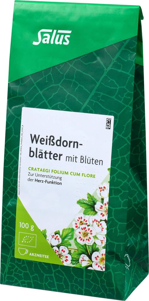 Salus Weißdornblätter mit Blüten, Arzneitee, Crataegi folium cum flore 100 g