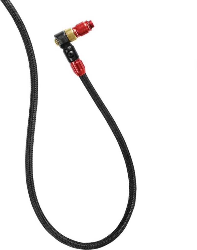 Lezyne ABS-1 Pro Braided Floor Pump Hose Red/Hi Gloss Standpumpe