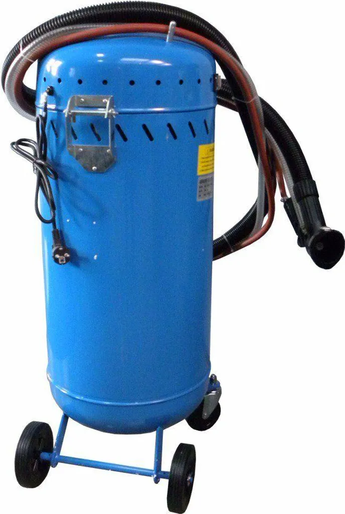 Machine de sablage mobile 106l avec réservoir acier et manomètre - 4