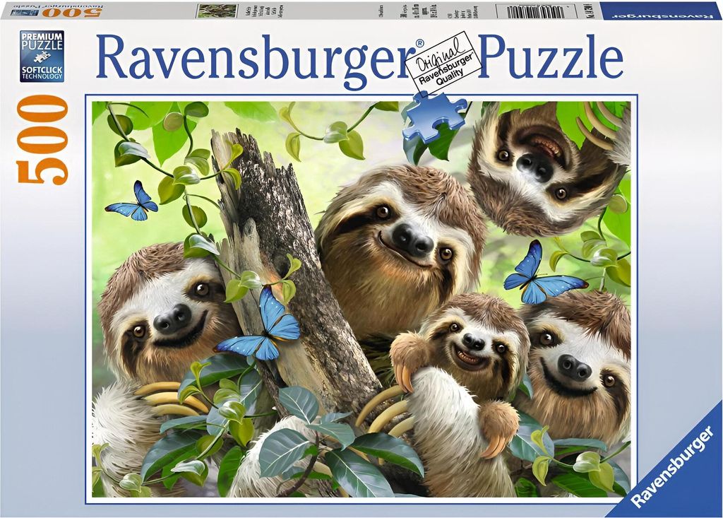 500 Teile Ravensburger Puzzle Faultier Selfie 14790 Produktbild 
