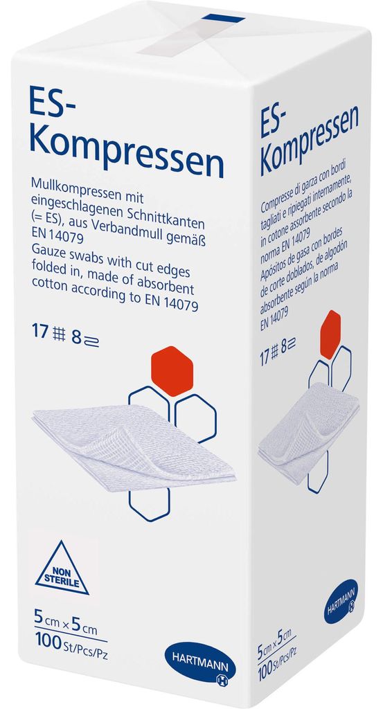 HARTMANN ES-kompressen, niet-steriel, 5 cm x 5 cm, 100 Productafbeelding 