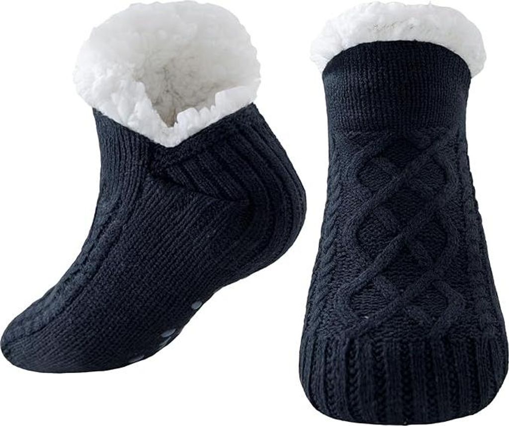 Kuschelsocken Damen Herren, Dicke Flauschige Socken mit Produktbild 