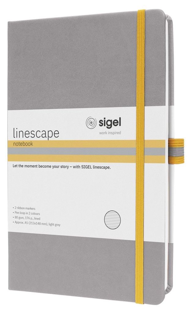 SIGEL LS101, cuaderno Linescape, tamaño aproximado A5, 176 Imagen del producto 