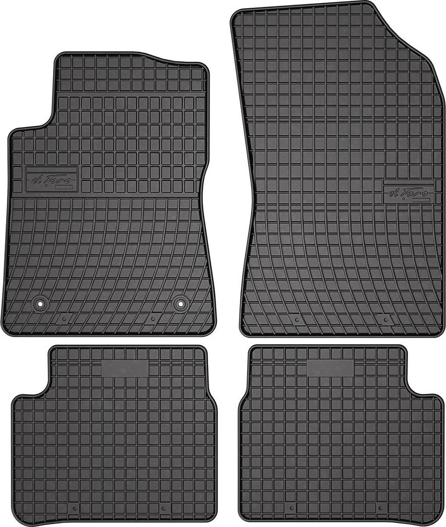 2016-2024 Citroen C3 tappetini in gomma nero 4 pz Immagine del prodotto 