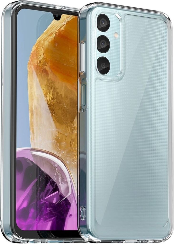 Mobigear Crystal Durchsichtig Samsung Galaxy M15 Hülle Hardcase Backcover - Transparent