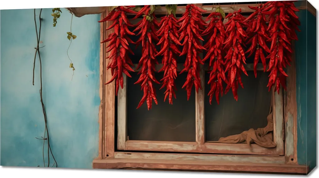 Tableau de Cuisine Image 90 x 50 cm Prix Chilli pour Décorer un Mur