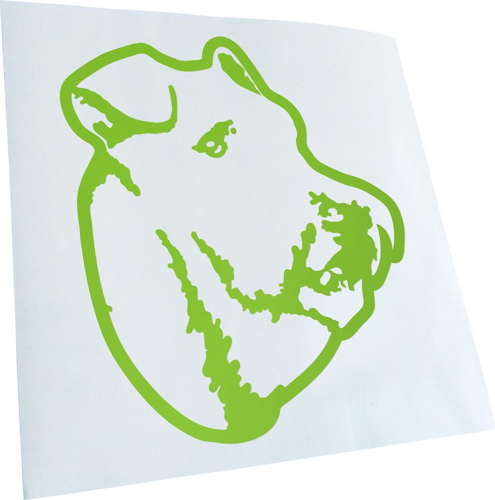 Kiwistar - Autoaufkleber - Welsh Terrier Hund - Lindgrün - 50x42cm - Aufkleber für Auto, Laptop, Fahrrad, LKW, Motorrad Mehrfarbig JDM Decal Racing