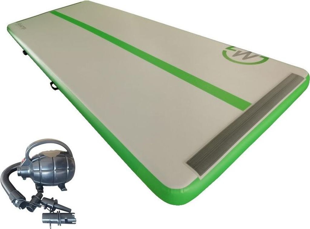 Tapis gonflable Airtrack MASTER 400 x 150 x 20 cm - gris - Image du produit 