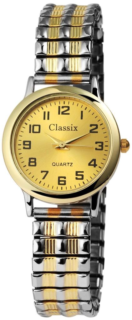 Classix 1700011-001 Analog Damenuhr Metallzugband bicolor Produktbild 