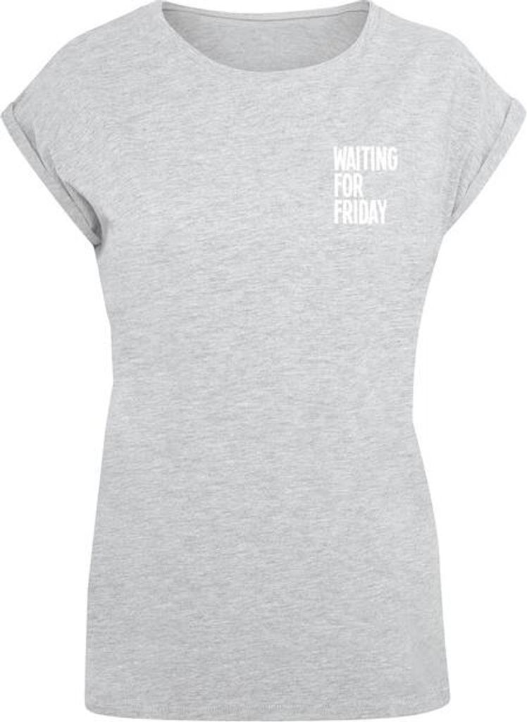 MT735 - Ladies Waiting For Friday Box Tee heather grey XS