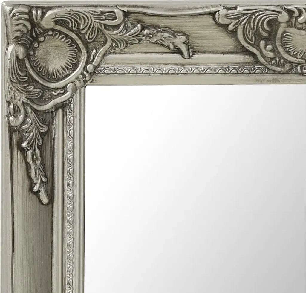 Specchiera Barocca Argento 60x60 cm - Arredo Luxury da Muro DE1685606 - 4