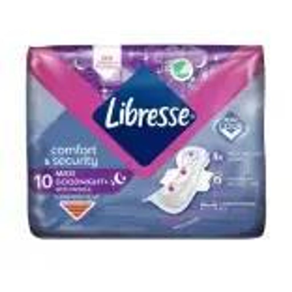 Libresse Serviettes hygiéniques Maxi Goodnight Wing 10 Image du produit 
