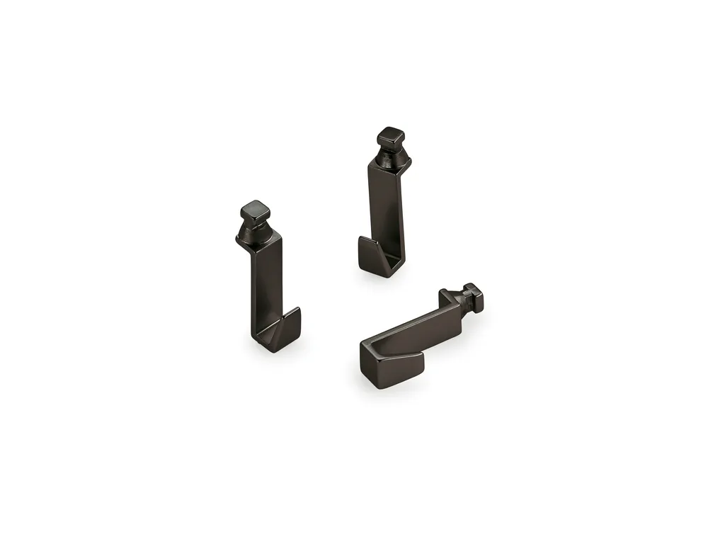 Set de crochets robustes Naber Alto système de rail noir mat 8044173
