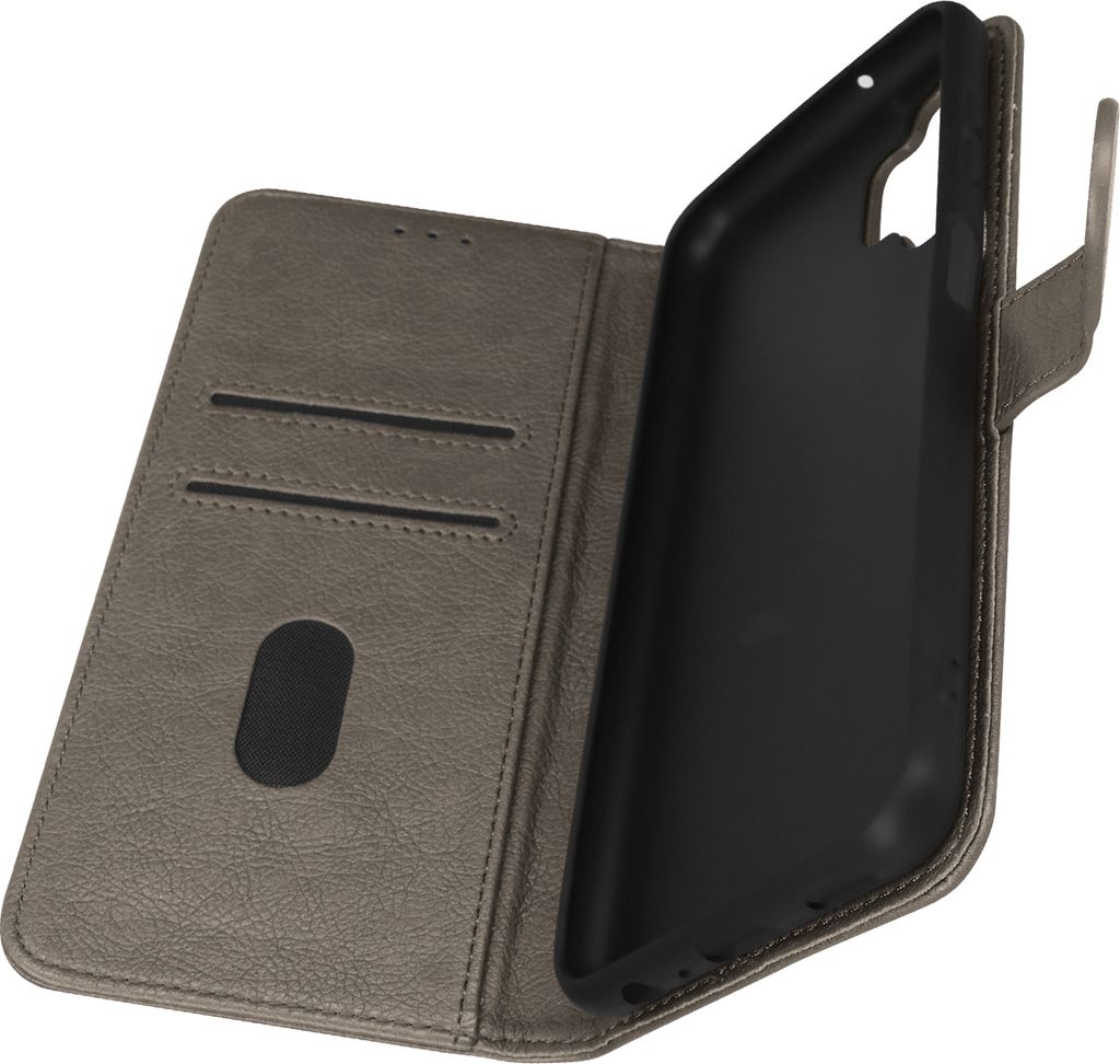 Etui Kunstleder mit Standfunktion für Samsung Galaxy A13 4G – Grau