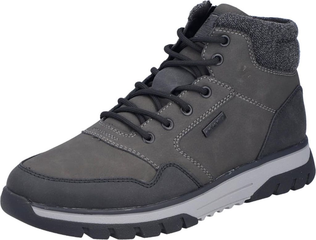 Rieker Herren Schnürstiefelette 39167-40, 39167-42, 39167-43, 39167-44, 39167-47, 39240-41, 39240-42, 39240-43, 39240-44 RIE-B9340 grau kombi 44