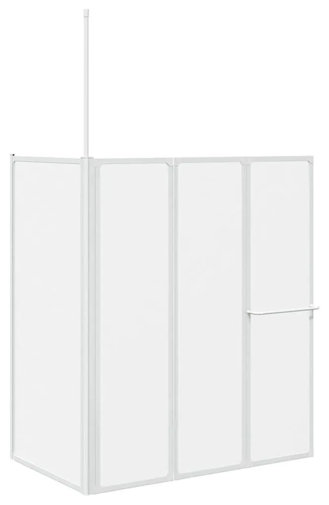 Aménager un coin douche sur baignoire avec paroi en L pliable 70x120 cm