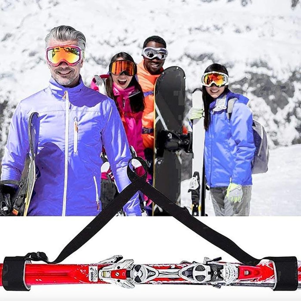 Sangles De Fixation Pour Skis – Réglables Avec Protection EVA, Transport Facile Et Sécurisé