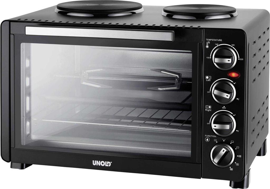 Unold 68885, Kuchenka wolnostojąca, Czarny, Obrotowy, Zdjęcie produktu 