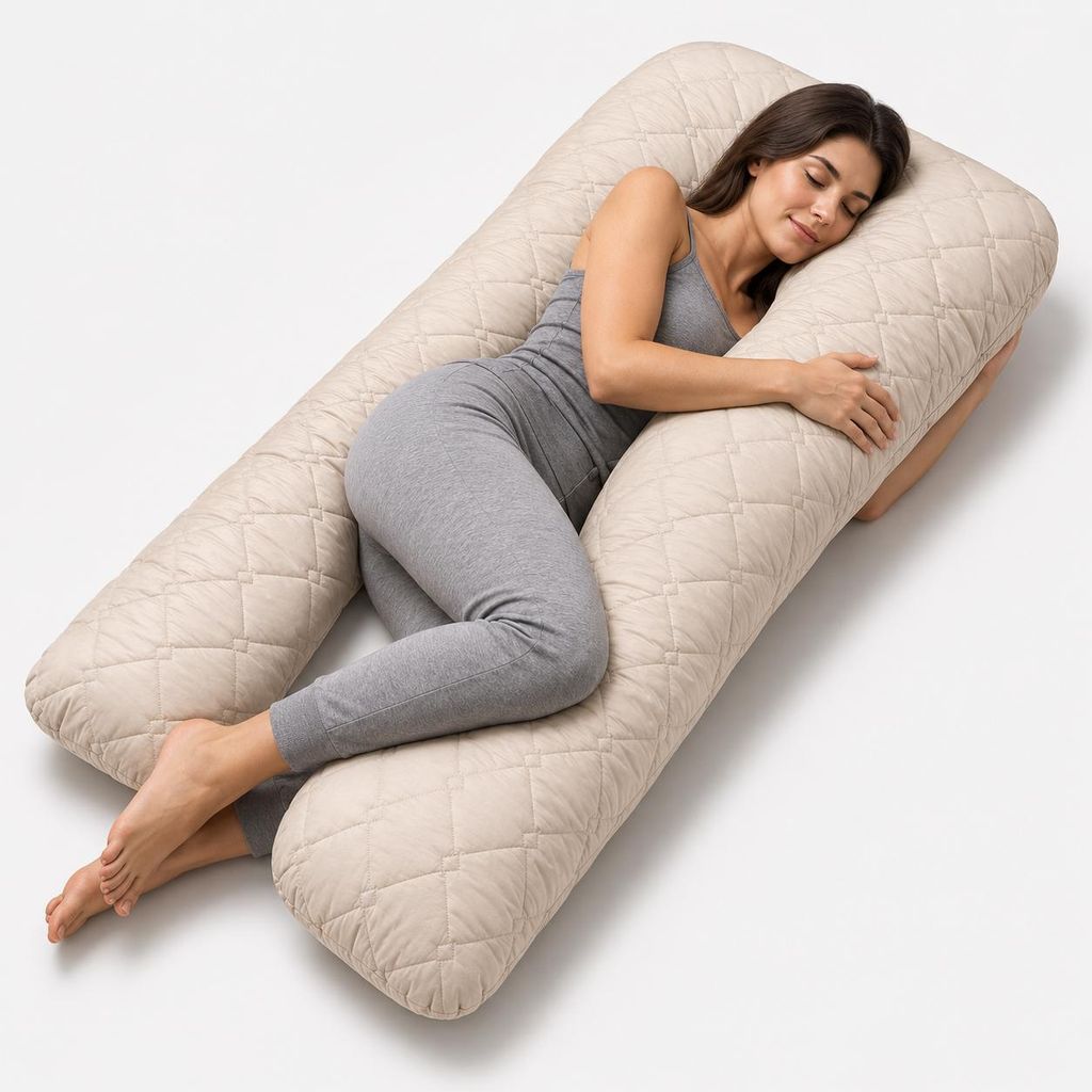 Bodypillow | Bezug gepolstert und gesteppt mit Produktbild 