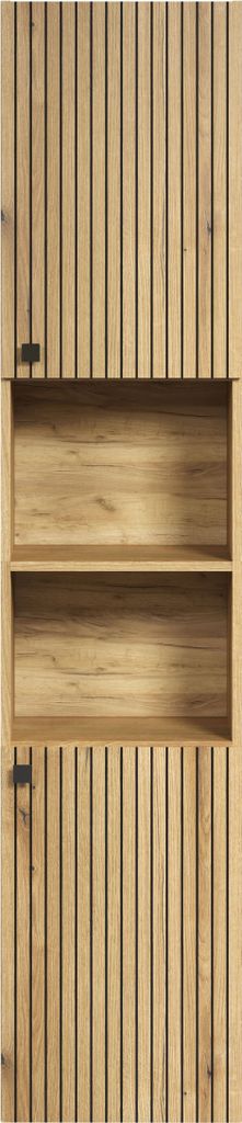 trendteam Bad Hochschrank Pure Bliss Evoke Eiche Melamin Produktbild 1