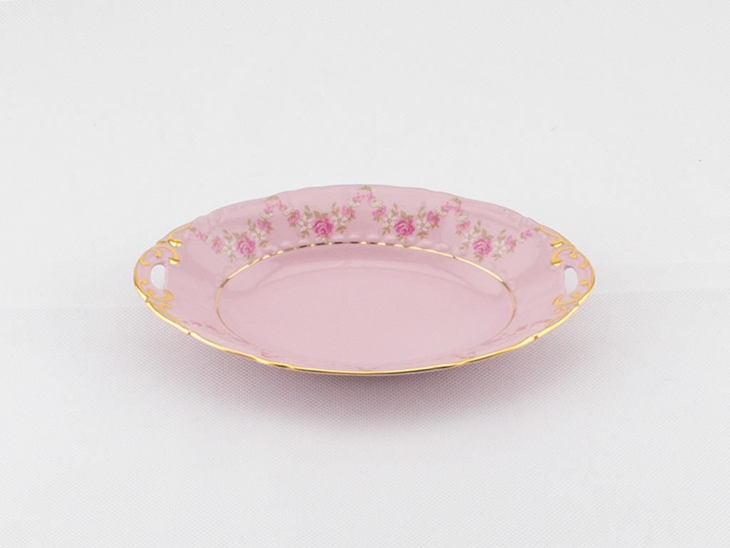 Owalna miska 17 cm, różowa porcelana, kwiaty, Leander Zdjęcie produktu 