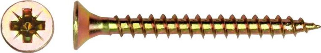 Gelb Verzinkt Holzschraube 3,5*20Mm - 510 3,5*20K