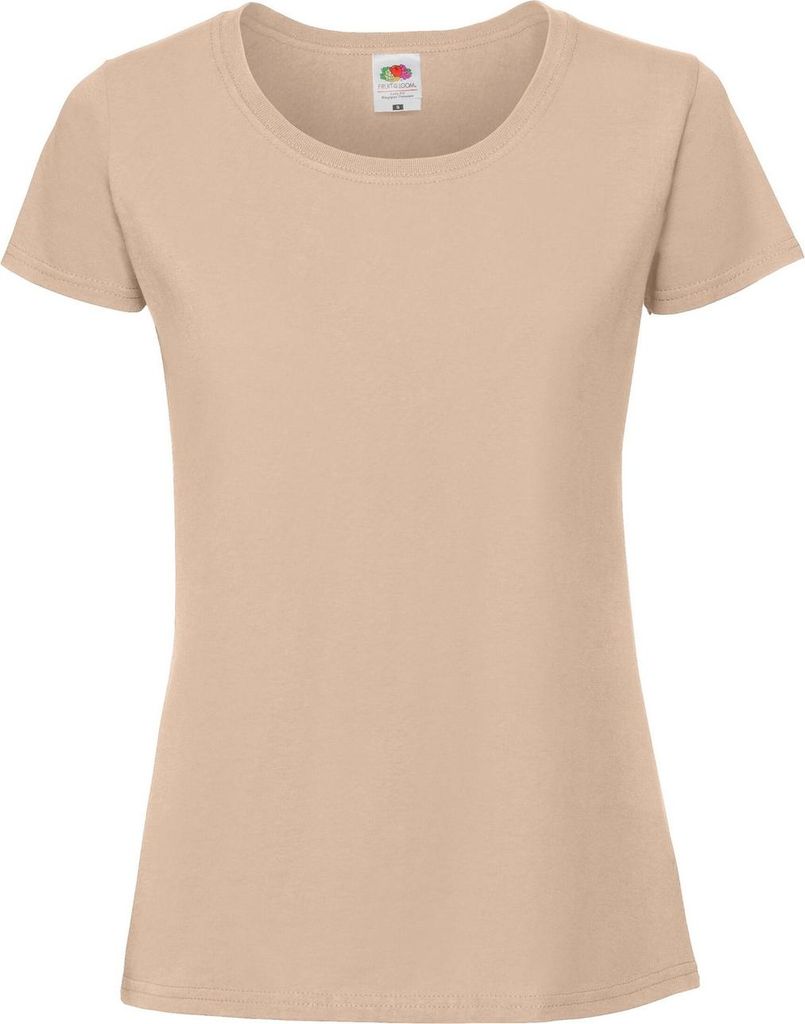 Fruit of the Loom - "Iconic 190" T-Shirt für Damen LT6250 (M) (Sand)