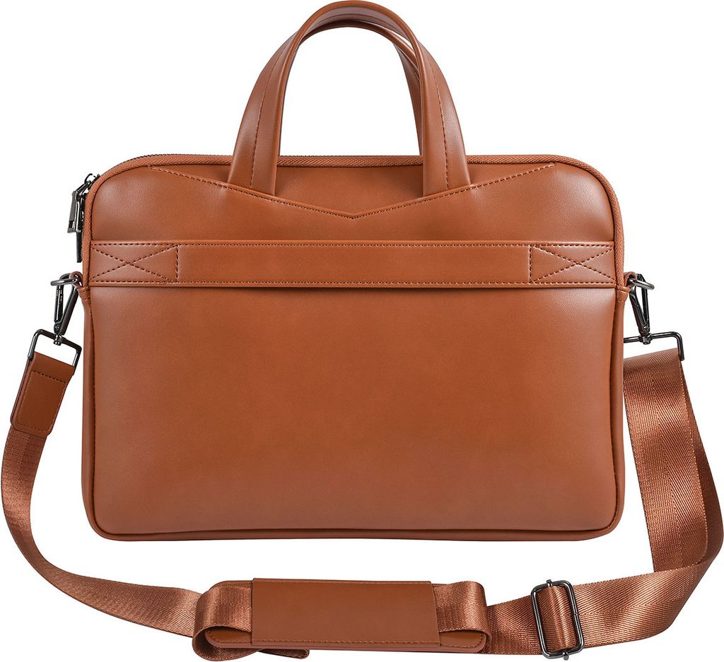 UNIQ Accessory 13 inch Leather Laptop Bag - Brown