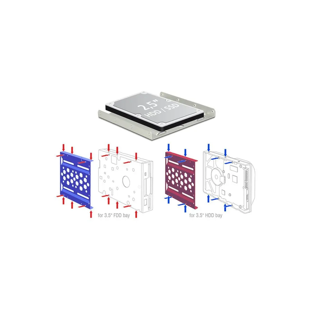 Fixation SSD trop petit pour baie 3.5 pouces solution adaptateur - 2
