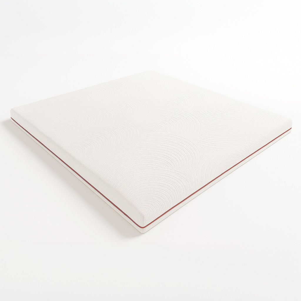 The White Stone Matratzentopper 180x200 aus Memory Schaum mit 9 Zonen | Höhe 5 cm | Pure Stoff Hypoallergen und Abnehmbar | Matratzenauflage Herge...