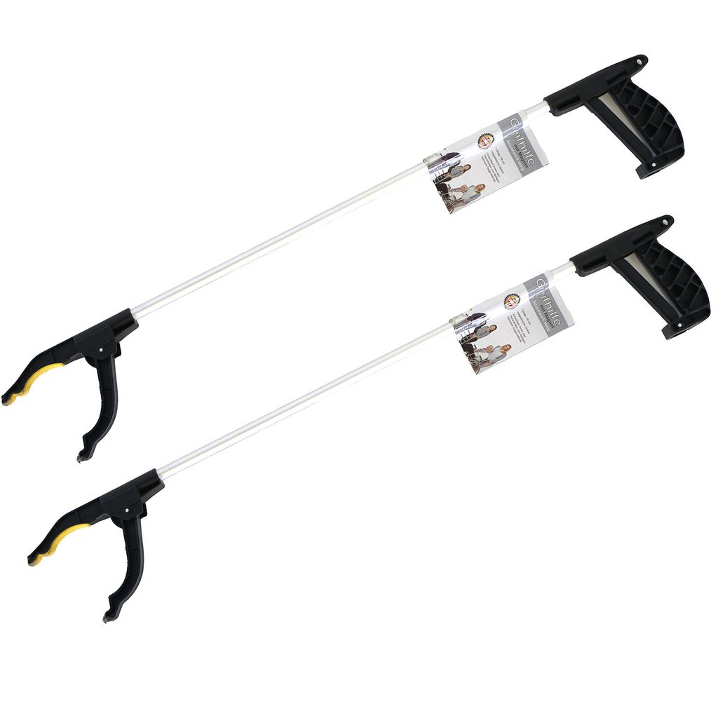 Annastore Multifunktions-Greifer L 78 cm mit Magnet - Greifhilfe aus Aluminium - Greifzange für Senioren - Greifarm für Haus Hof Garten Alltag M...