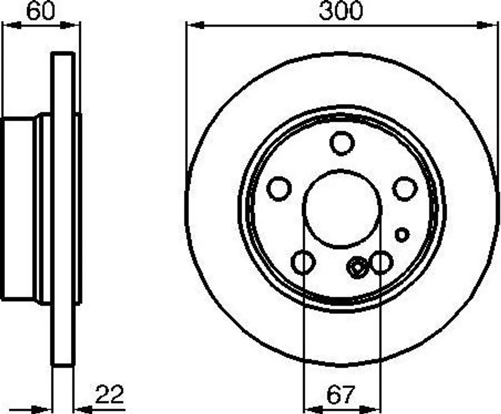 Disque de frein Bosch pour entretien Mercedes Classe S W140 et W220