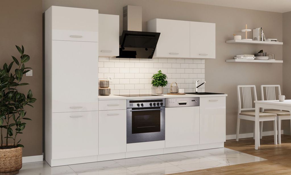 Küche Toni 270 cm Küchenzeile Küchenblock Singleküche Produktbild 