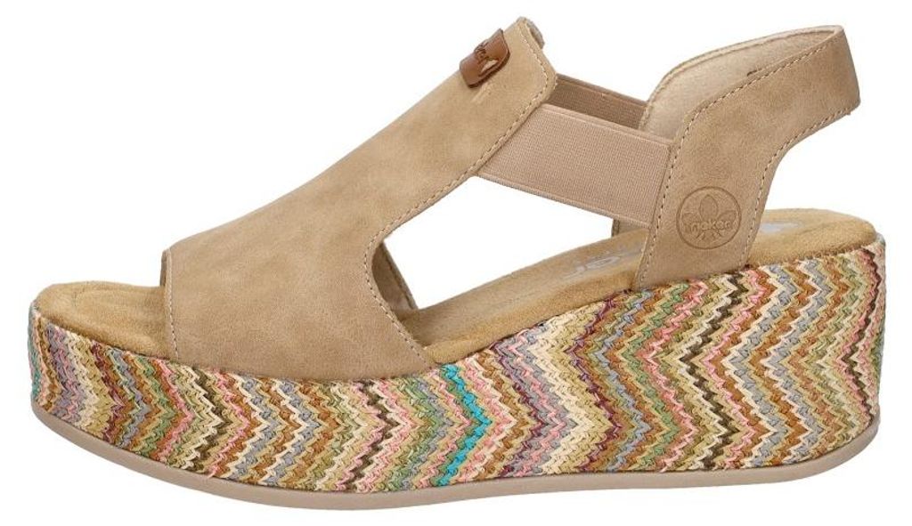 Rieker Sandalen Hak  Sandalen Hak - Beige - Maat 39 Produktbild 